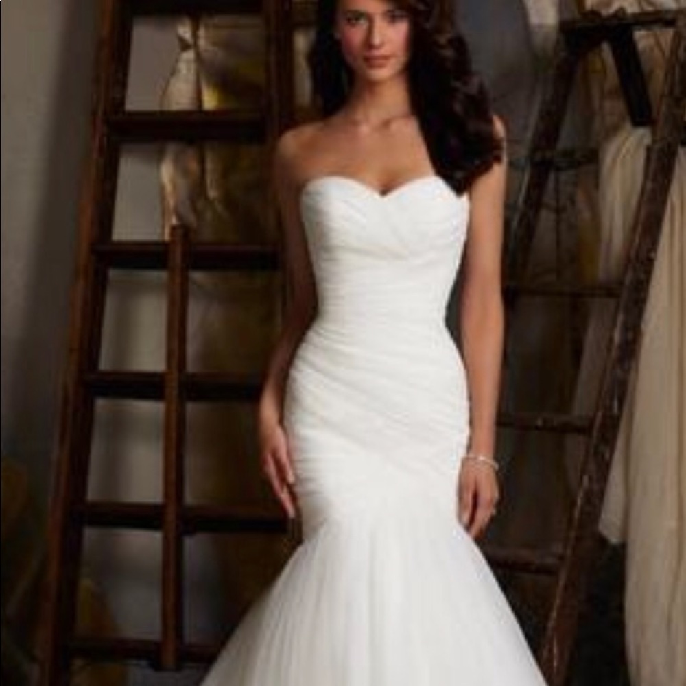 Morilee 5108 White Mermaid Mori Lee Wedding Dress